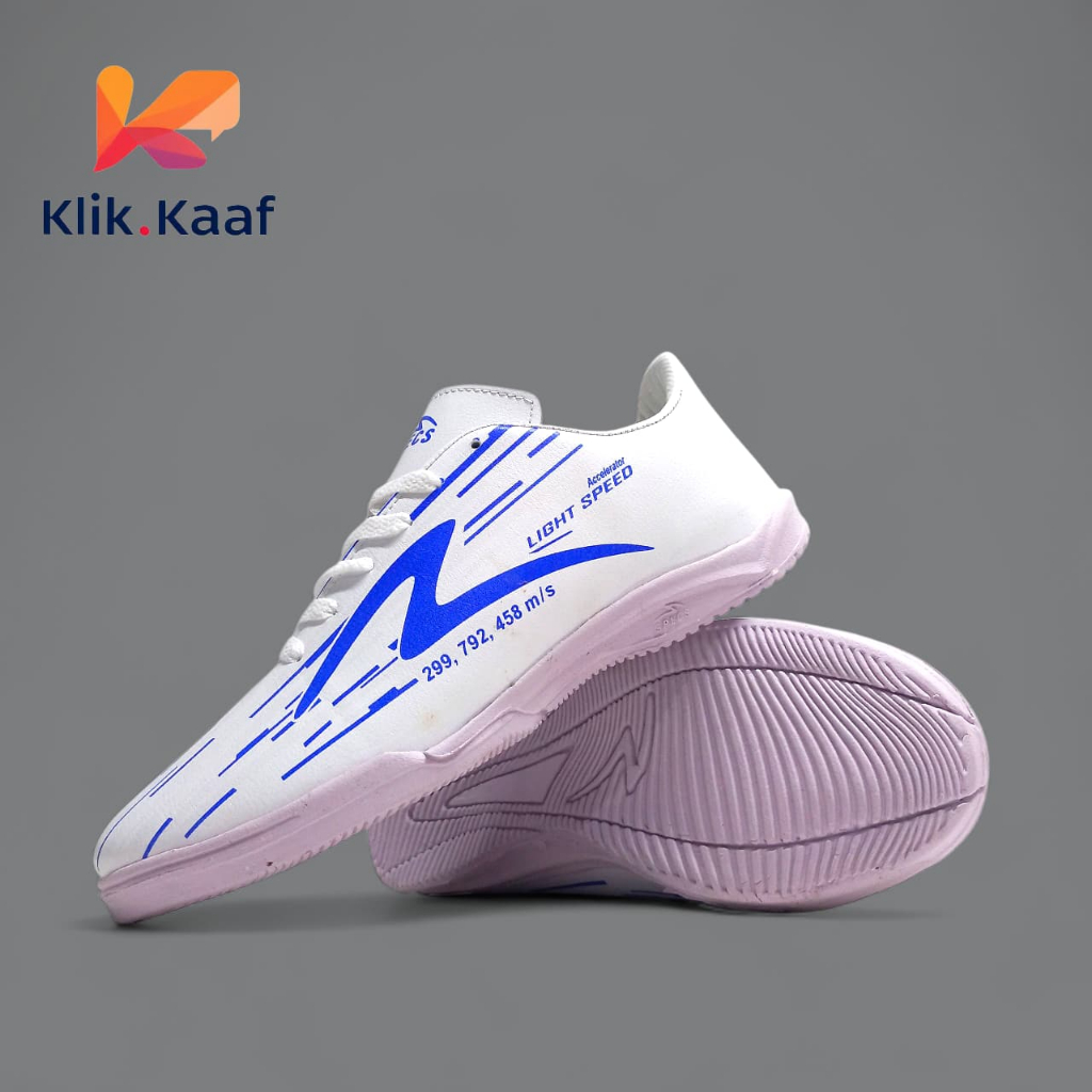 Kaaf - Sepatu Futsal Specs Accelerator Lightspeed Reborn White Blue