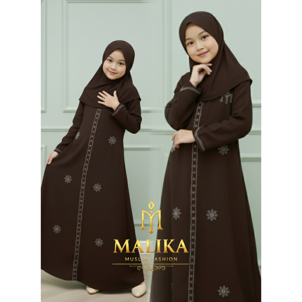 [GAMIS ANAK] Nadira Abaya Dress By Malika