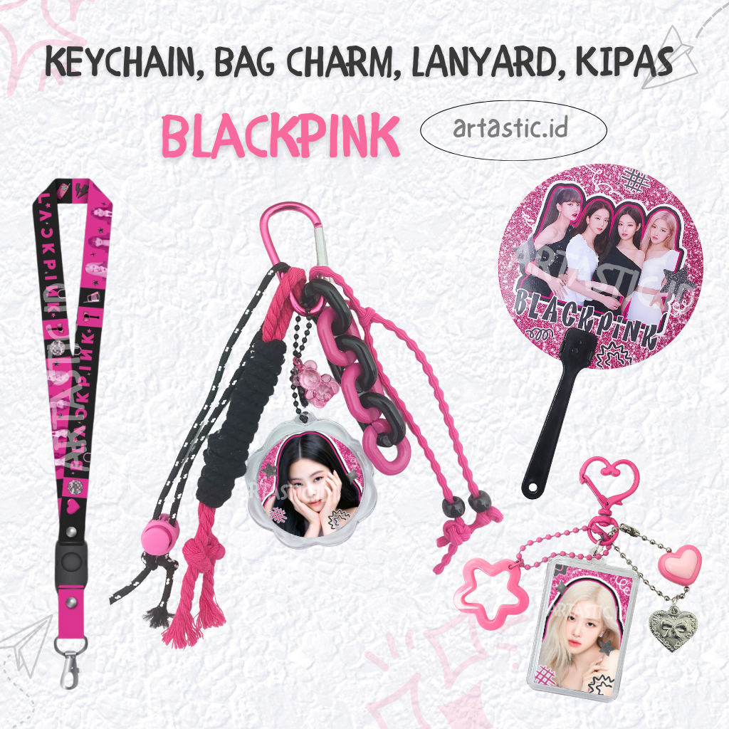 Bag Charm BLACKPINK | Keychain BLACKPINK | Gantungan Kunci BLACKPINK | Konser BLACKPINK | Perintilan