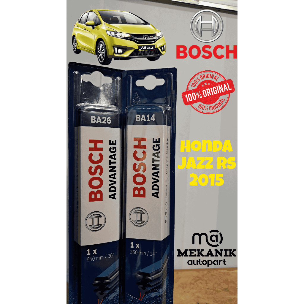 BOSCH Wiper Mobil Honda Jazz RS