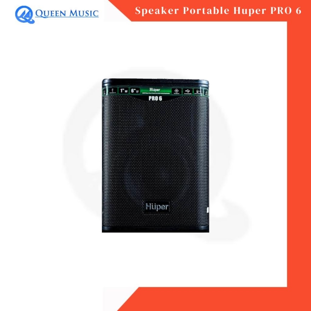 Speaker Portable HUPER 6 PRO/Speaker Portable Huper with Bluetooth 6 Inch