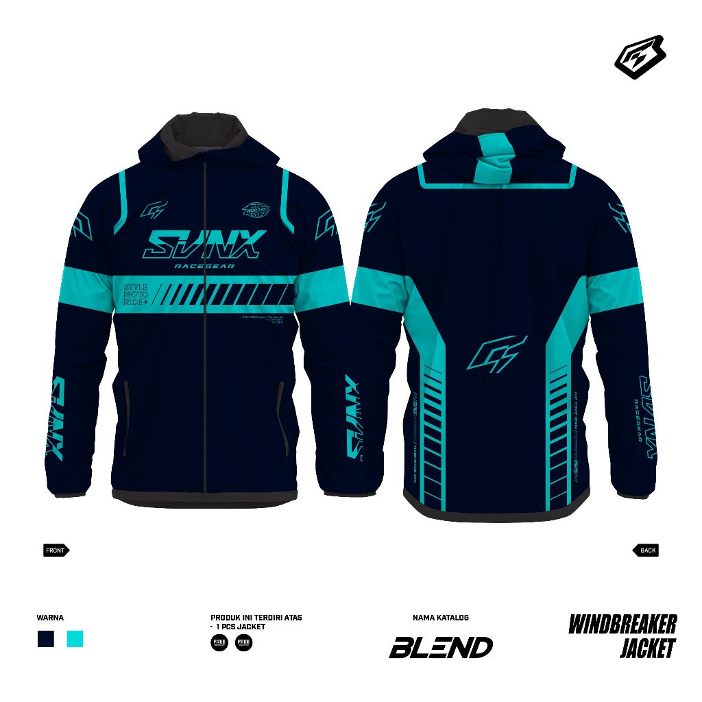 JAKET SVNX / JAKET PRINTING / JAKET HOODIE WATERPROOF SVNX