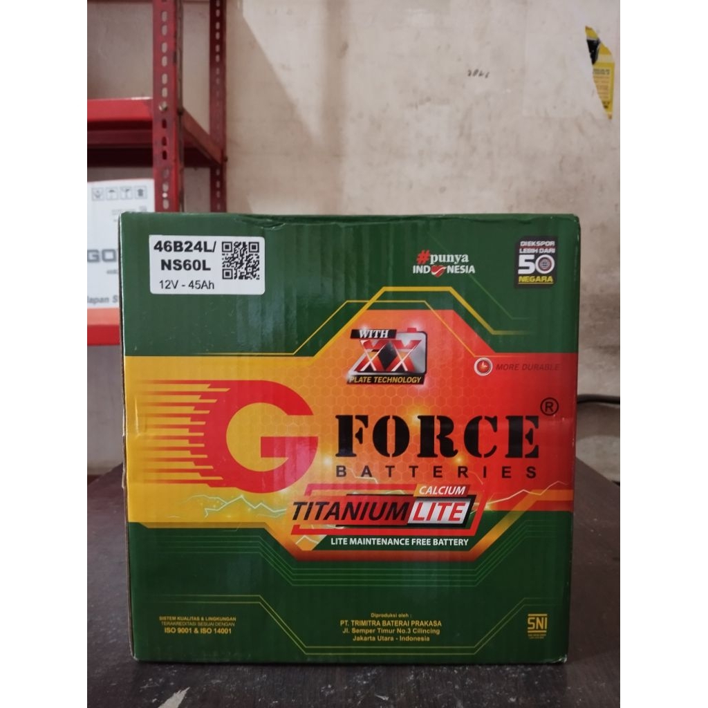Aki Gforce Ns60L 12v 45Ah