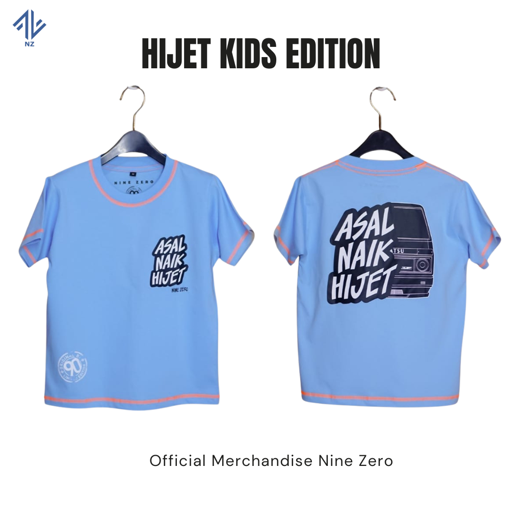 Kaos Komunits Hijet Anak Asal Naik Hijet Premium - Cotton Combed 24s