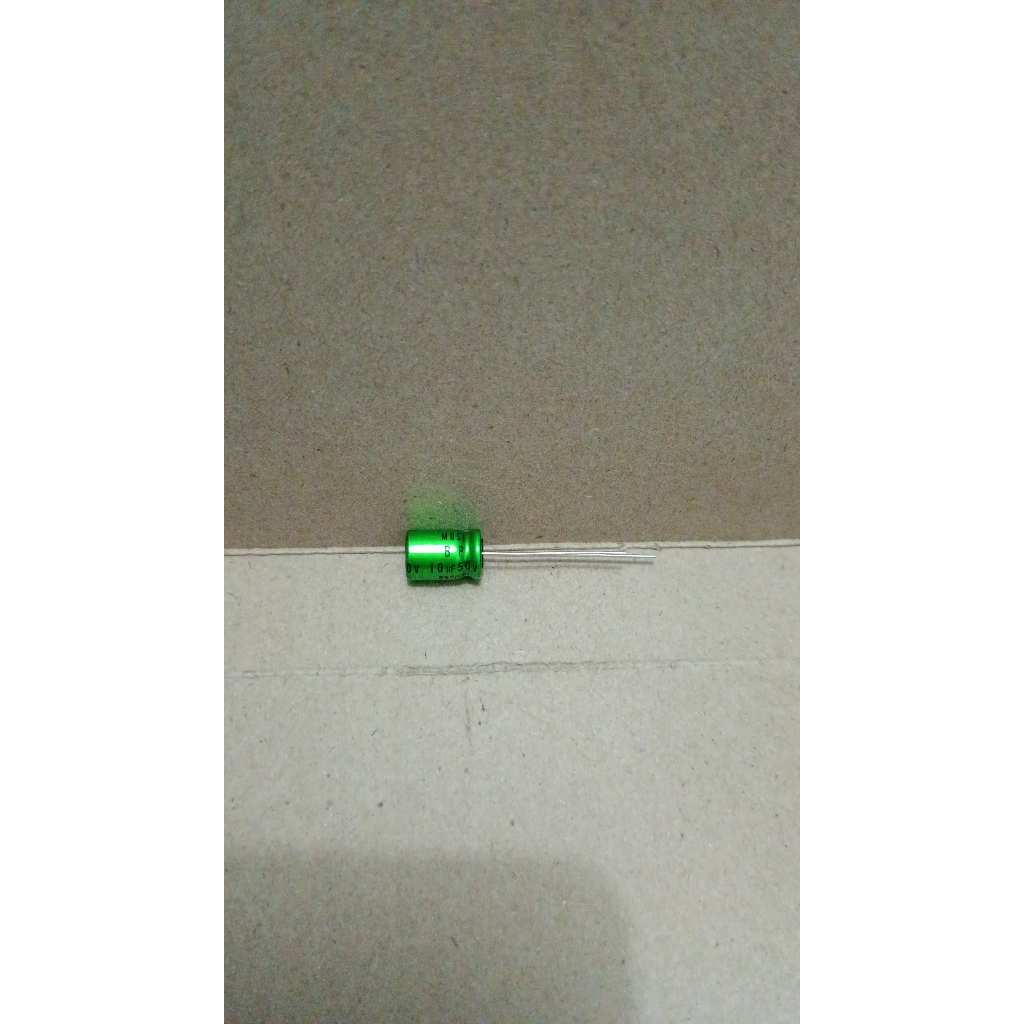 6918 kapasitor elco 10uf 10 uf 50v bp bipolar bi polar nichicon muse