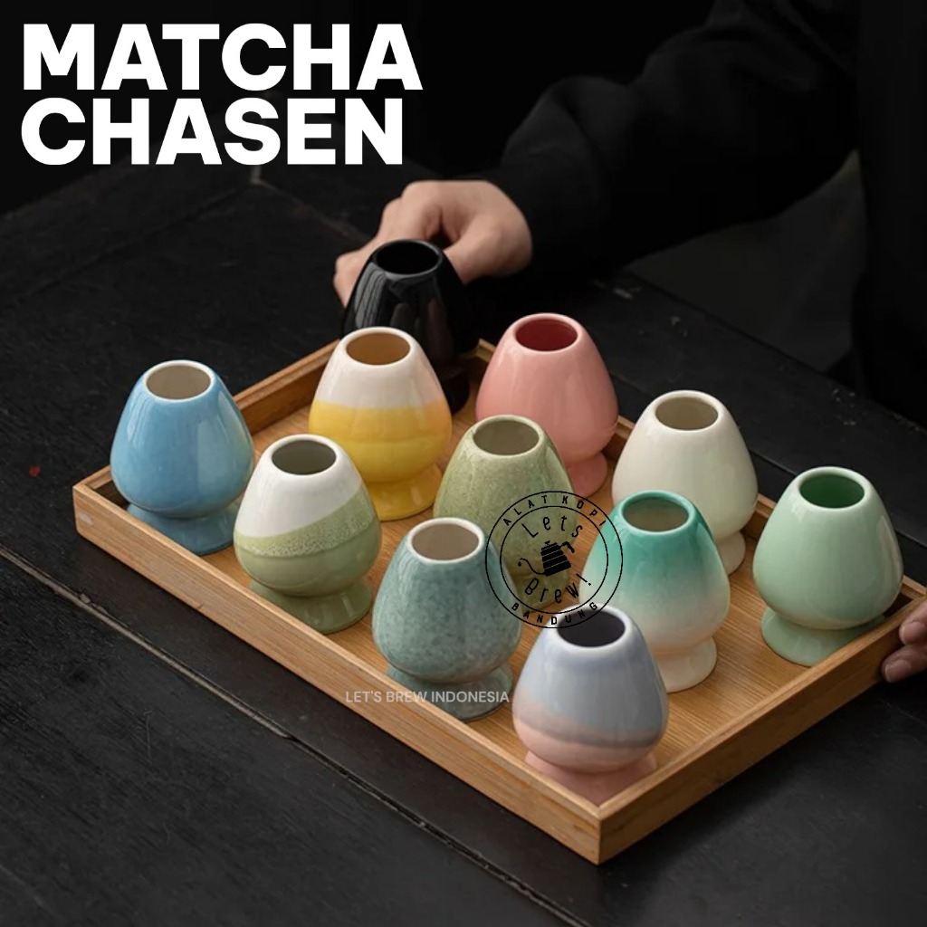 Chasen Stand Ceramic | Dudukan Pengaduk Matcha Chasen Tate Whisk Stand Keramik