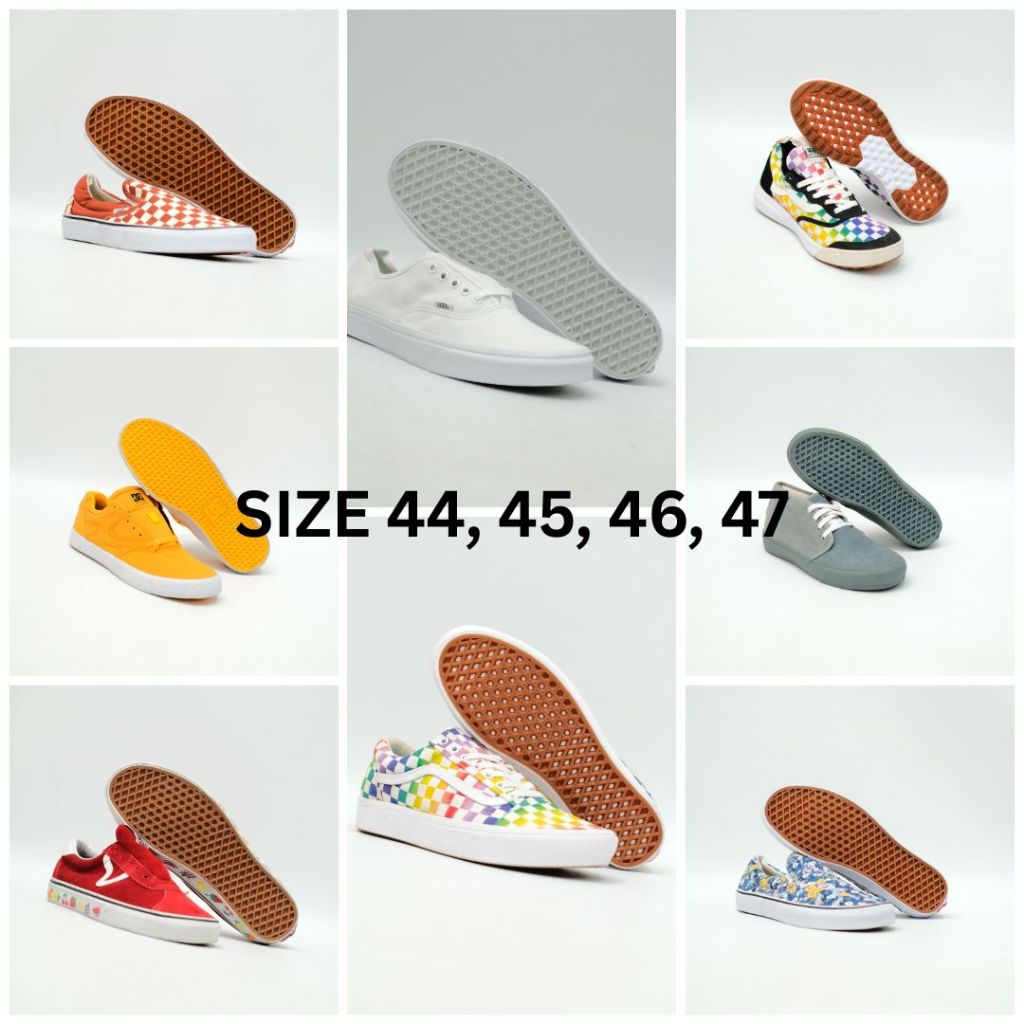 Sepatu Ukuran Jombo Size 44, 45, 46, 47 Kasual Sneakers Banyak Model