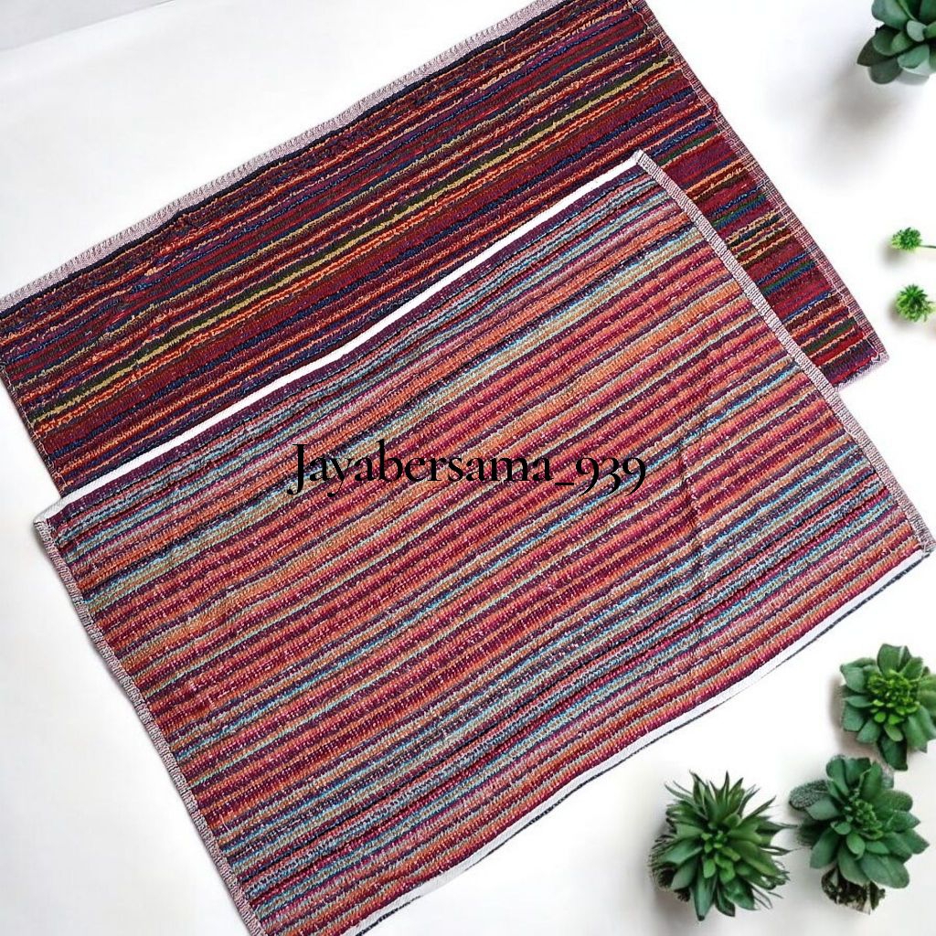 Keset Handuk motif salur/keset handuk serba guna