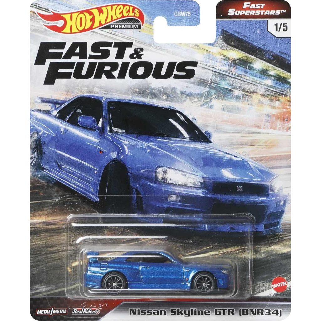 Hot Wheels Nissan Skyline GTR Blue 1/5 Scale
