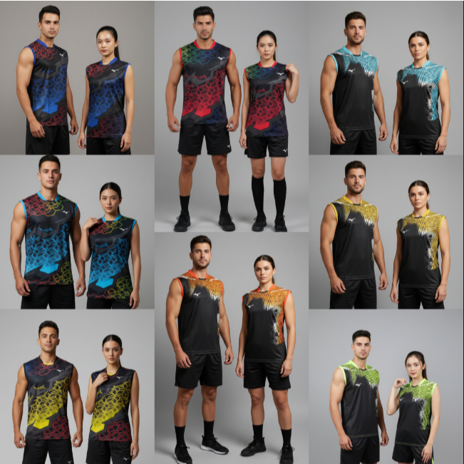 KVMS Kaos baju jersey Voli Mizuno Singlet volly