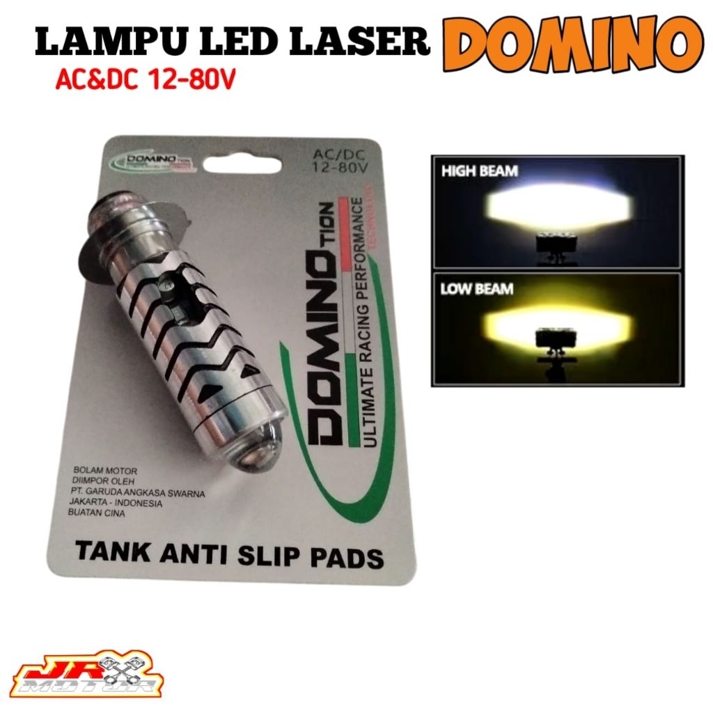 Lampu LED LASER Bebek/Matic Domino AC/DC 12-80V