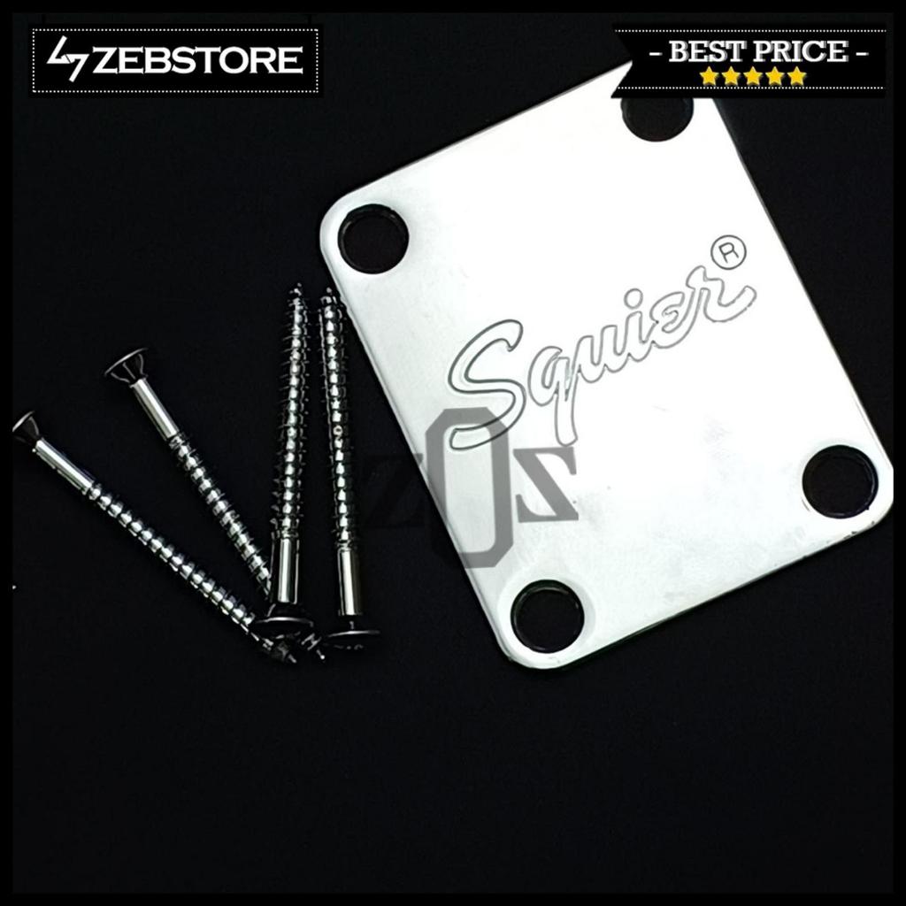Neck Joint Plate NJP Squier Fender Chrome
