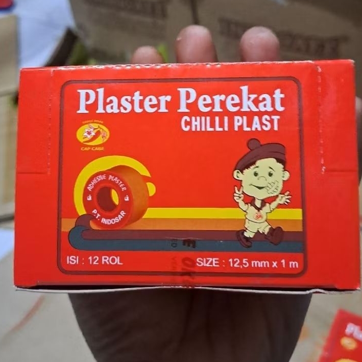 Chlli plast kecil isi 12 roll Plaster perekat Perban,perekat kasa perban luka