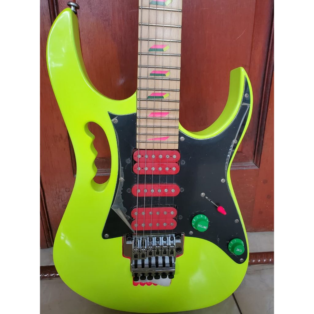 Gitar Ibanez JEM 777 YLW (Custome Handmade )