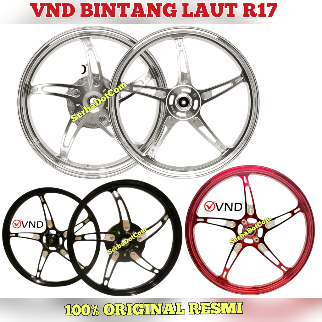 VELG VND BINTANG LAUT NEW SPEED AK55 AK 55 RING R 17 R17 ORIGINAL BEAT SCOOPY VARIO 125 VARIO 150 VA