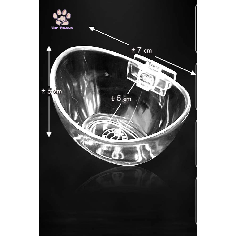 (The Bool's) Cepuk Perahu No 2 Cepuk Anti Tumpah Wadah Tempat Pakan Makanan Minum Burung Murai Kacer