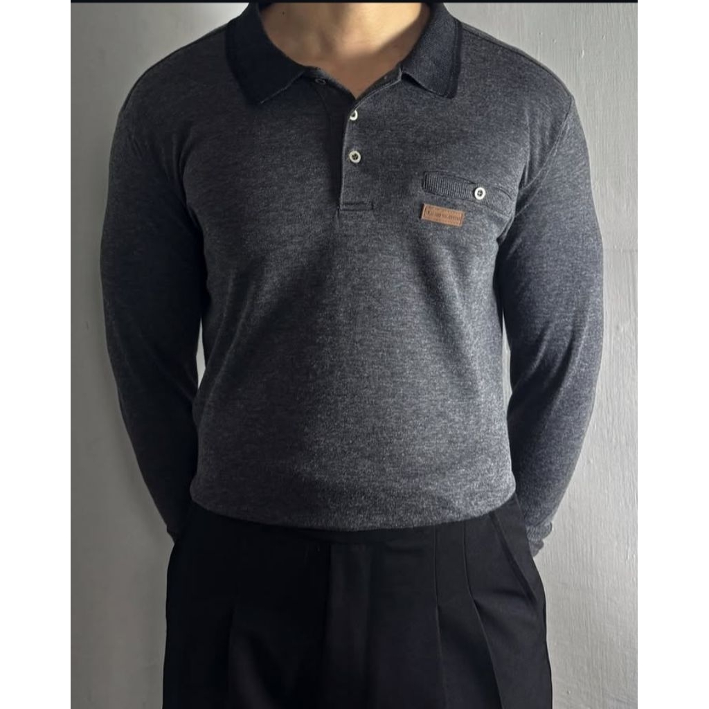 quarter button grey (Claudio Valentino)