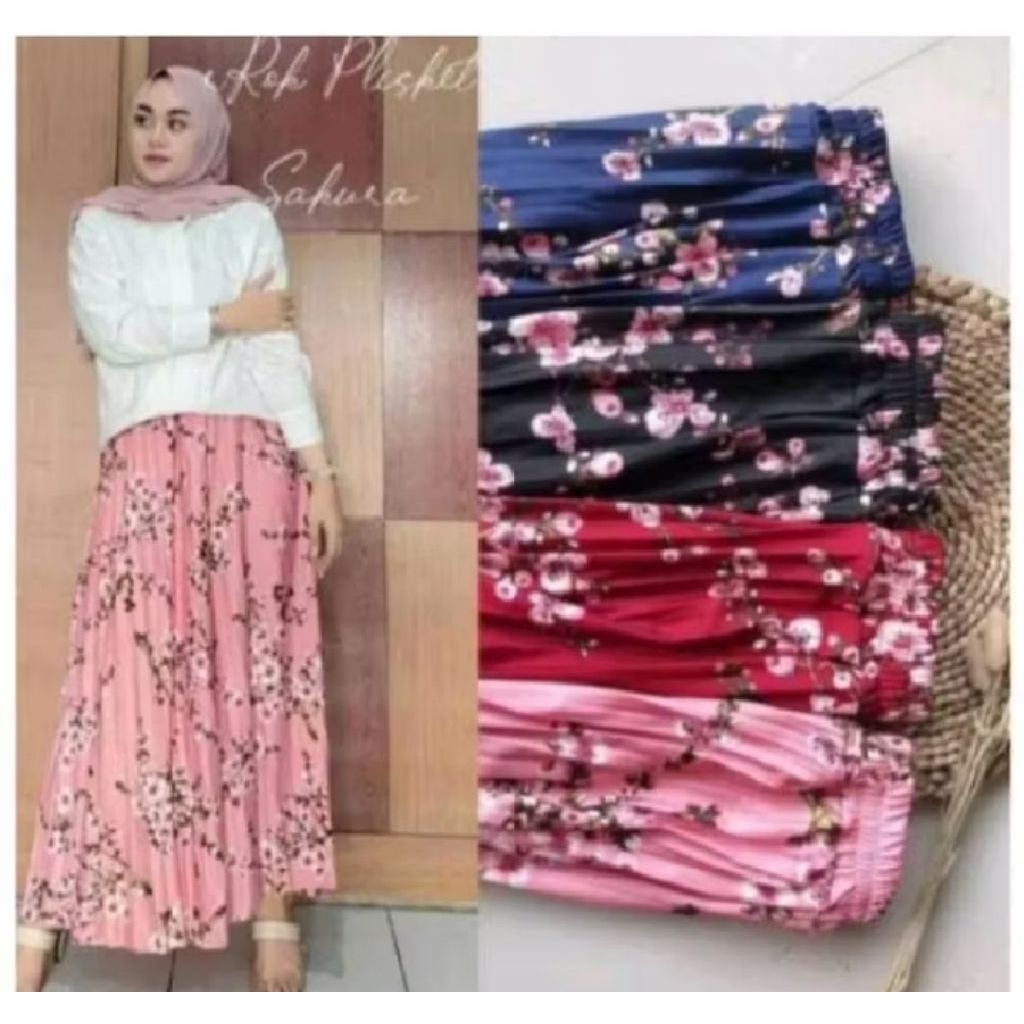 rok motif Daisy/rok motif terbaru/rok motif panjang