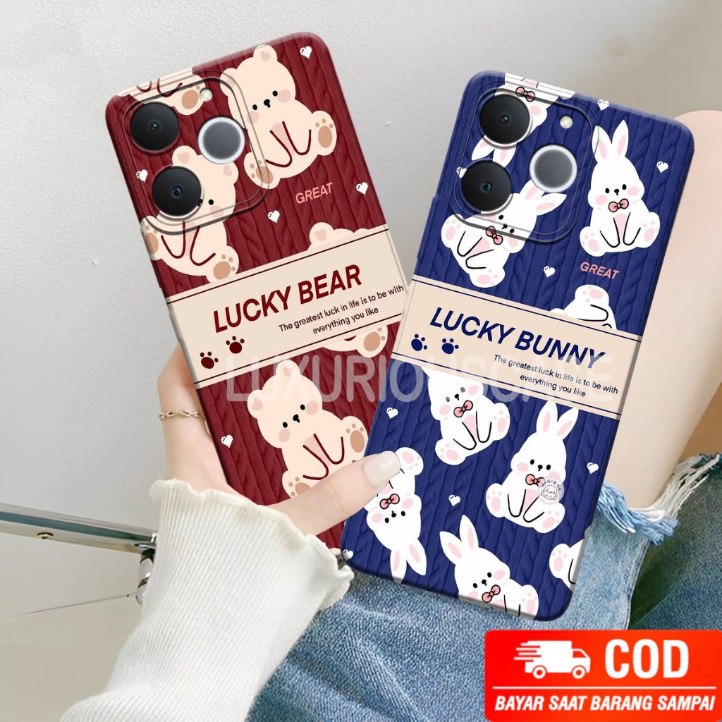 [LC27] Softcase Realme Note 70 terbaru Motif Kartun Bear - Casing Realme - Case Realme - Cesing Real