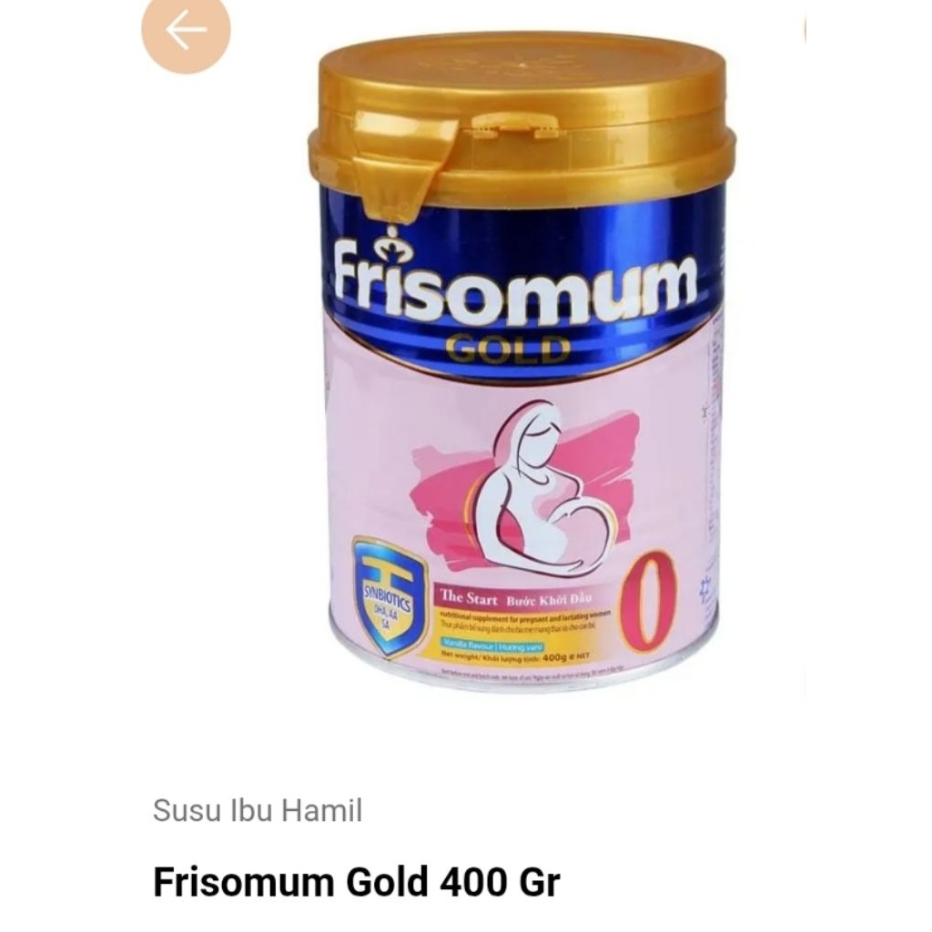 Frisomum Gold 0 susu ibu hamil 400gram rasa vanila