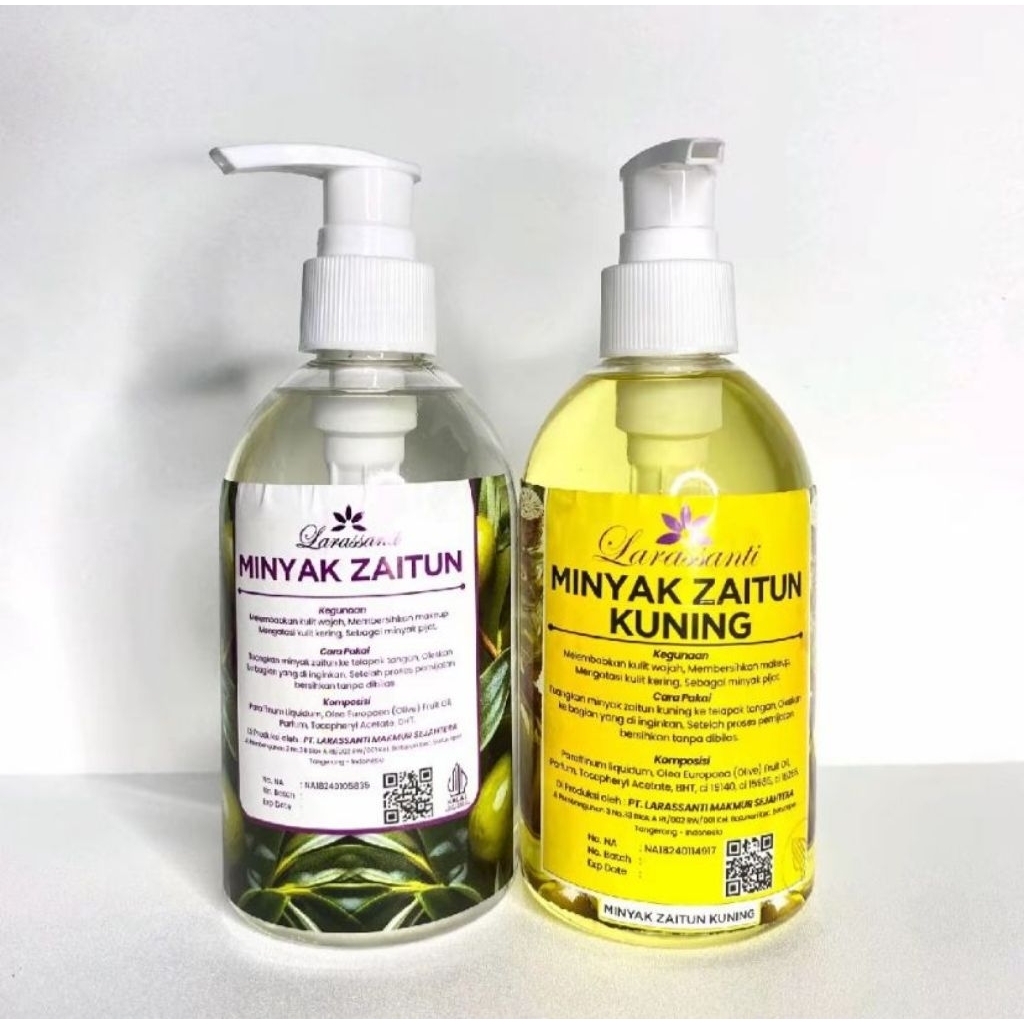 MINYAK ZAITUN LARASSANTI 250ml- OLIV OIL dengan Vitamin E- Original BPOM
