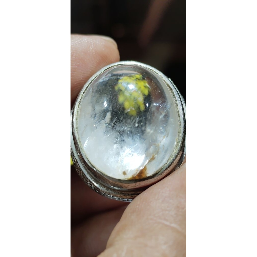 natural cincin batu kecubung pelangi