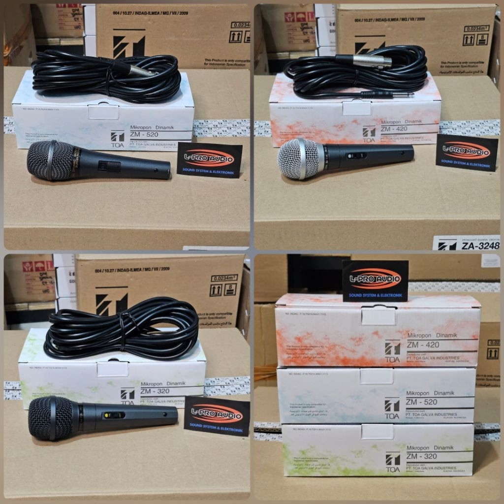Mic TOA ZM-320 ZM-420 ZM-520 Original kelas Premium zm320 zm420 zm520 asli