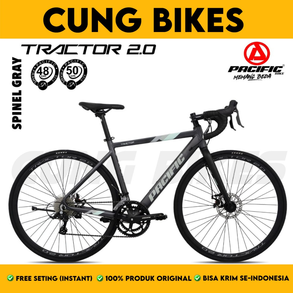 Sepeda Balap PACIFIC Tractor 2.0 Roadbike 700cc Frame Alloy