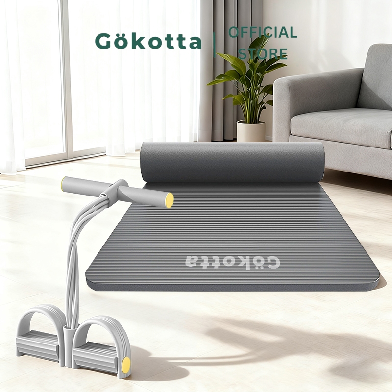 GOKOTTA Paket Hemat Bundling Yoga Mat Anti Slip Tebal Premium Matras Olahraga Sport & Pilates Mat de