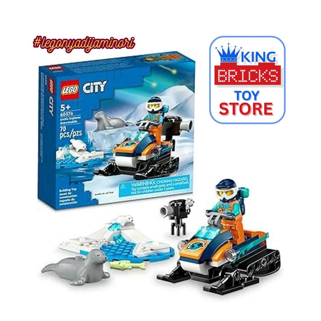 LEGO CITY 60376 Arctic Explorer Snowmobile