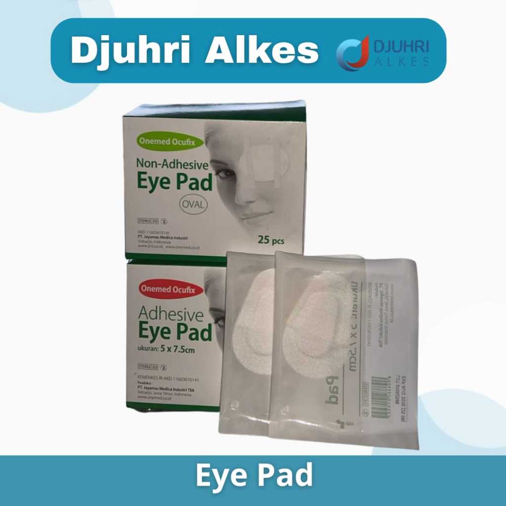Onemed Ocufix / Eye Pad Non-Adhesive / Eye Pad Adhesive / Per Pcs