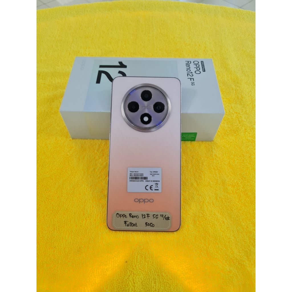 Oppo Reno 12F 5G 12/256 Fullset Mulus No Minus