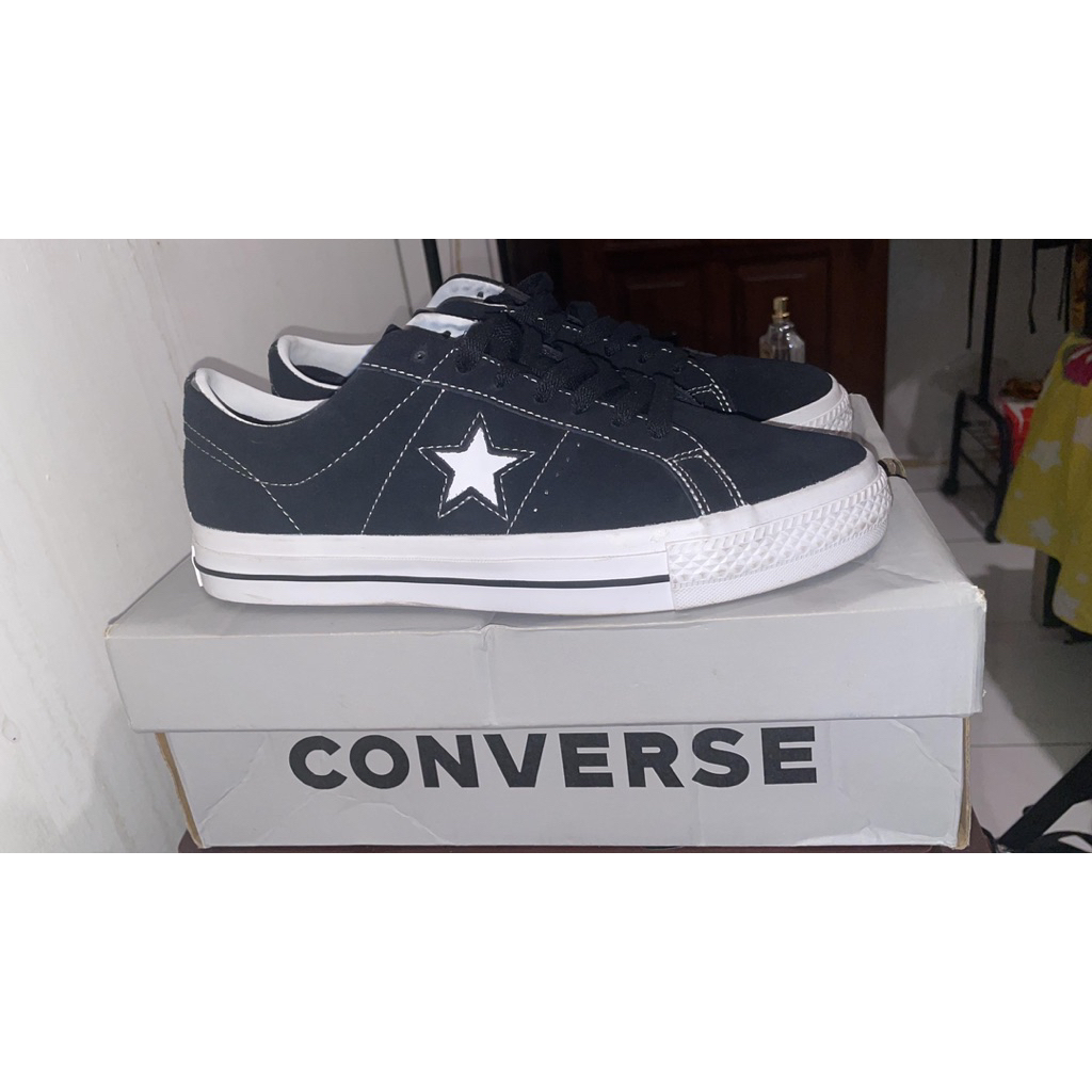 converse One Star Pro Suede OX Black