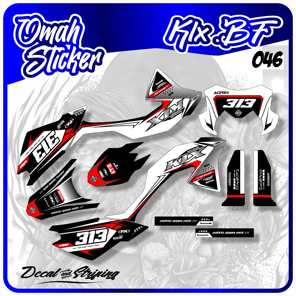 decal klx 150 bf full body - decal klx bf custom full body - decal klx bf full body keren. ADT.046