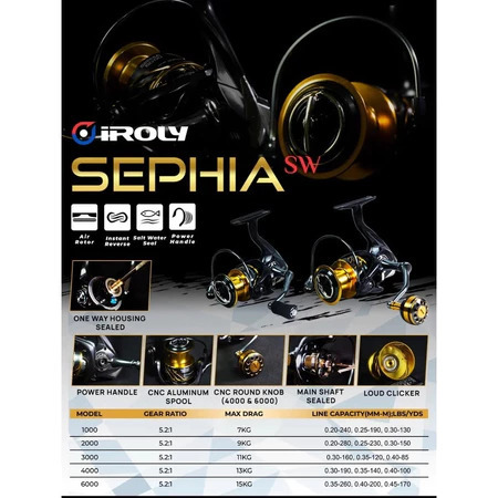 REEL IROLY SEPHIA SW/ 1000 - 6000