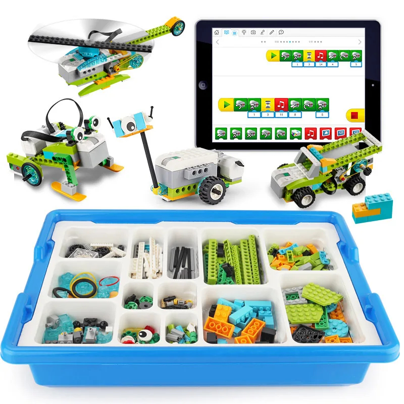 [READY STOCK] Lego Wedo 2.0 Mainan anak media pembelajaran pemrograman coding robotik blocks support