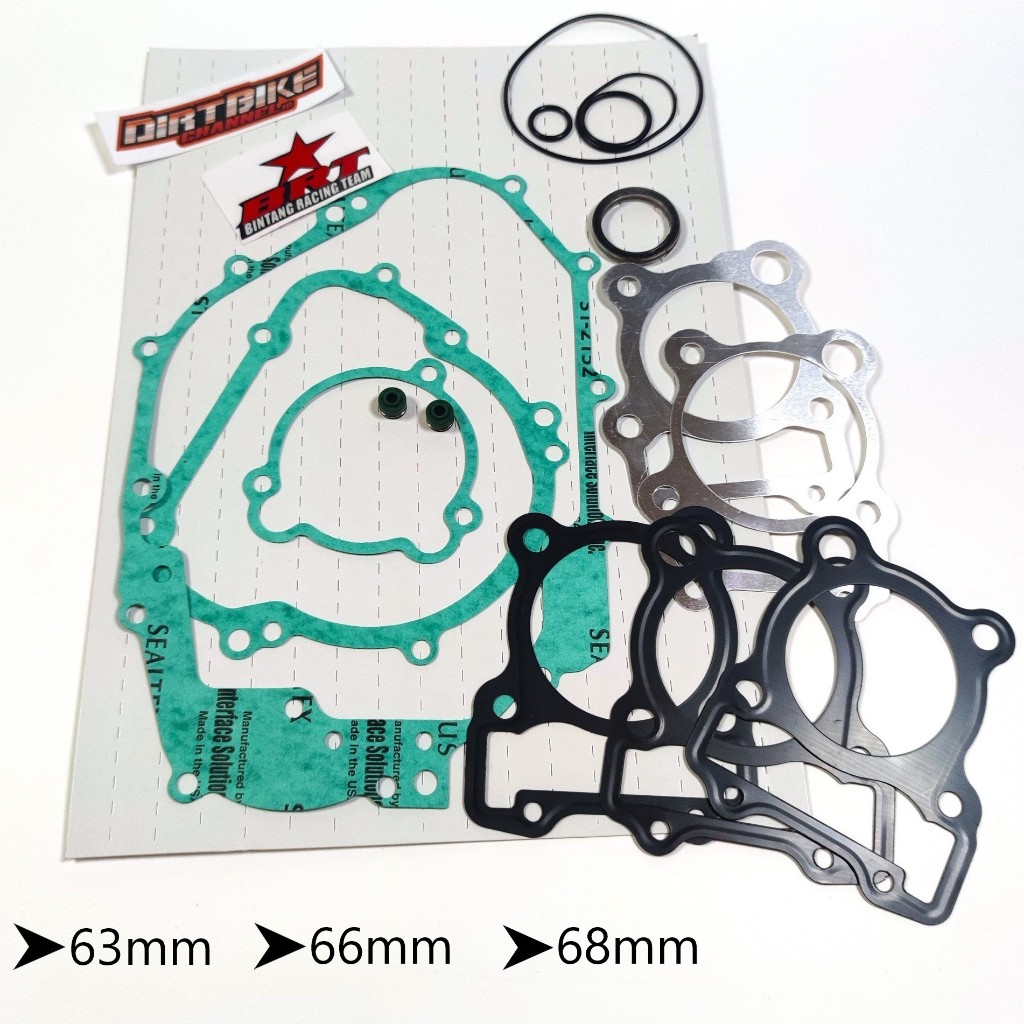 Paking Gasket Full Set BRT Blok Head Kopling Dinamo Magnet Oring Seal Mesin KLX 150 KLX 140 DTRACKER