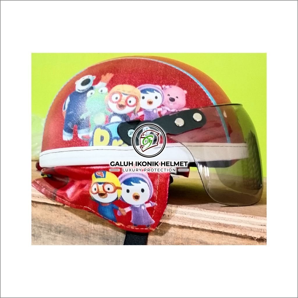 Helm Anak Klasik Jadul Gambar Karakter