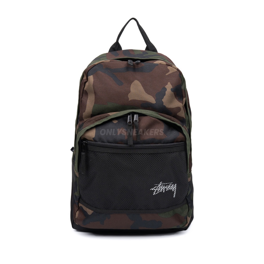 STUSSY STOCK WOODLAND CAMO BACKPACK