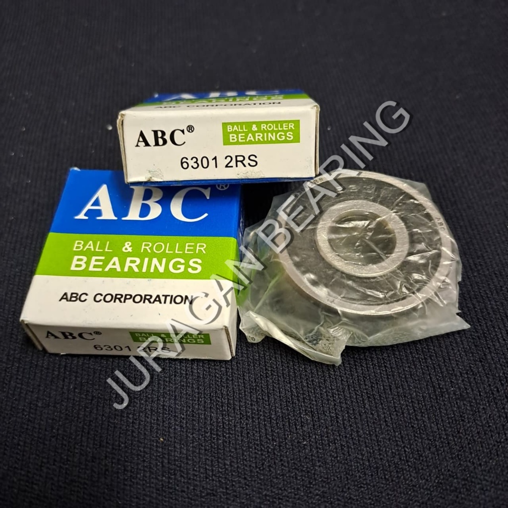 (ISI 10PC) Bearing 6301 2RS ABC (12x37x12mm)