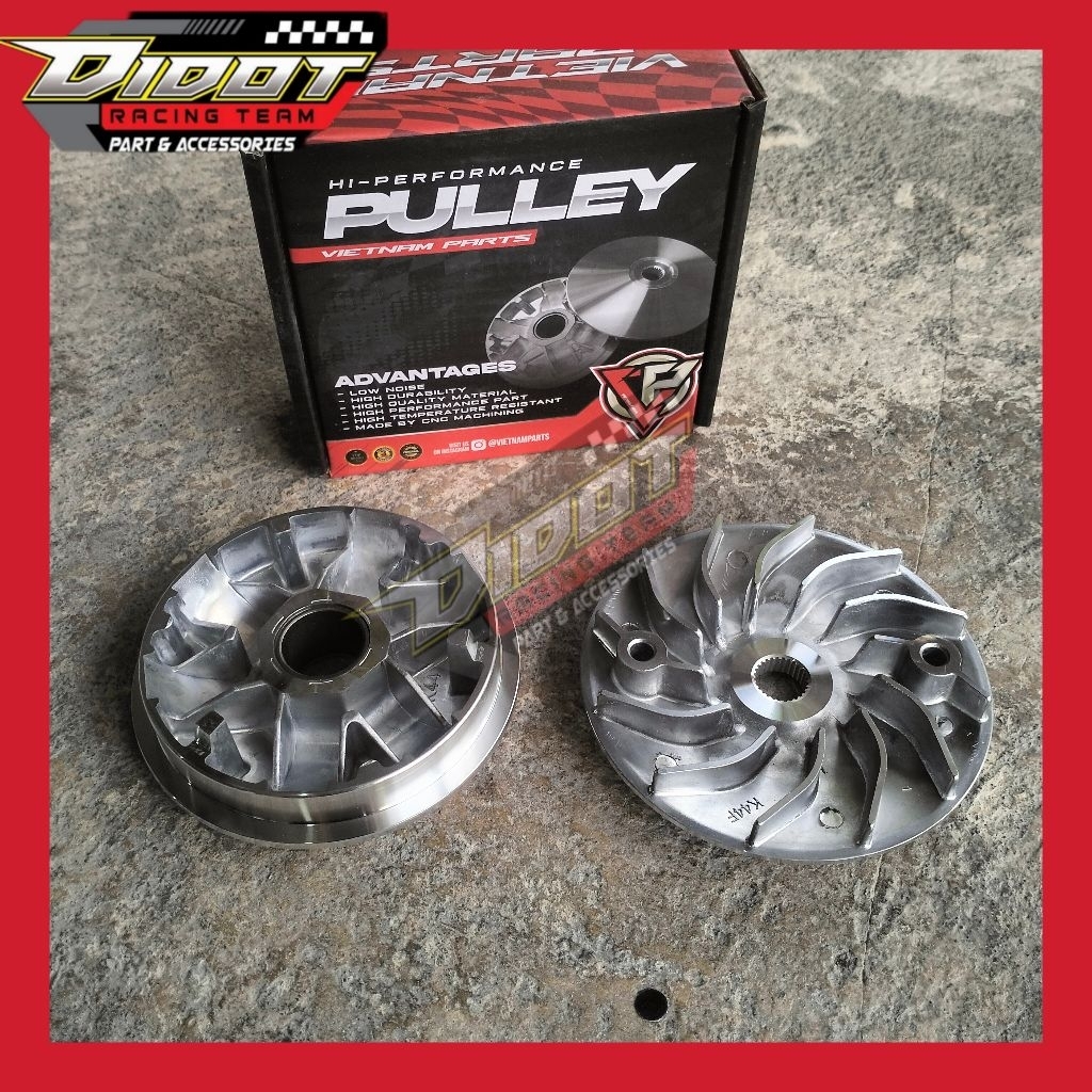 RUMAH + KIPAS BUBUT 13,8  PULLEY BEAT K44