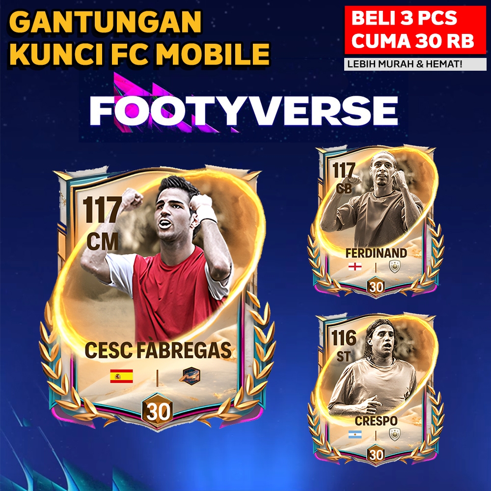 Cyailaa [] Gantungan Kunci Pemain Bola Gantungan Kunci Fc Mobile Footyverse Ganci Keychain Akrilik