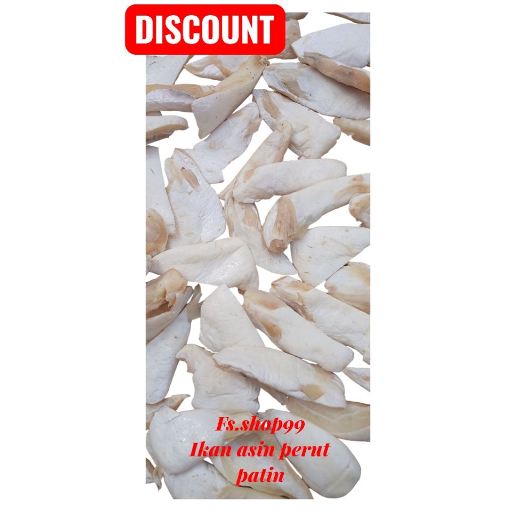 Ikan asin perut patin / Perut patin lemak Grade A. super 250 grm