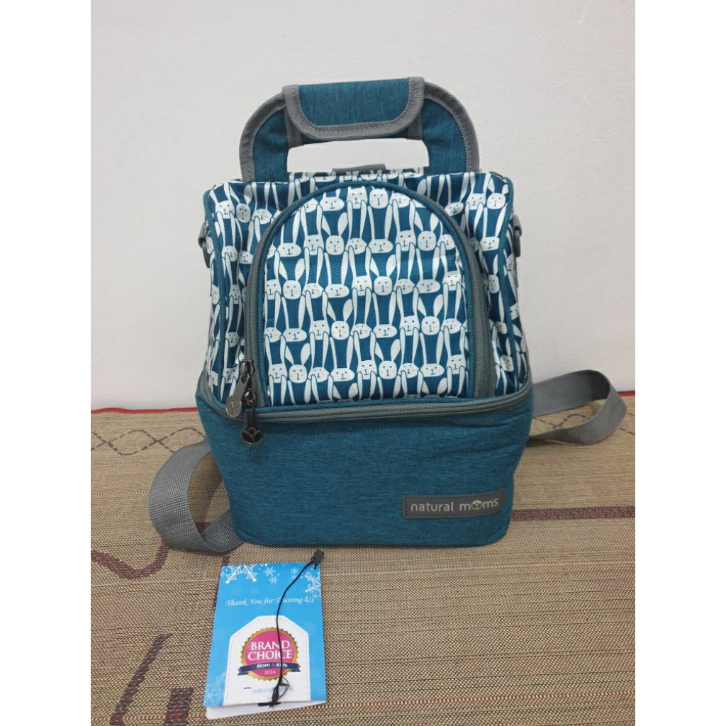 Preloved cooler bag natural moms (new)
