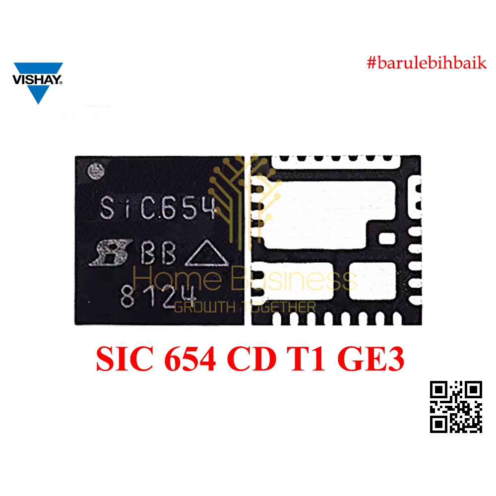 IC Power SIC654CD-T1-GE3 SIC654CD SIC654 CD SIC 654CD SIC 654 CD Vishay DrMOS Pengganti IC VCORE Mot