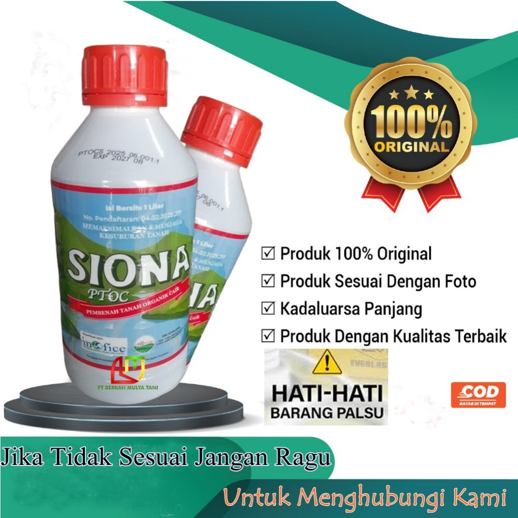 Siona Dekomposer Organik Pertanian Pembenah Tanah Kompos Pupuk Kandang Tercepat