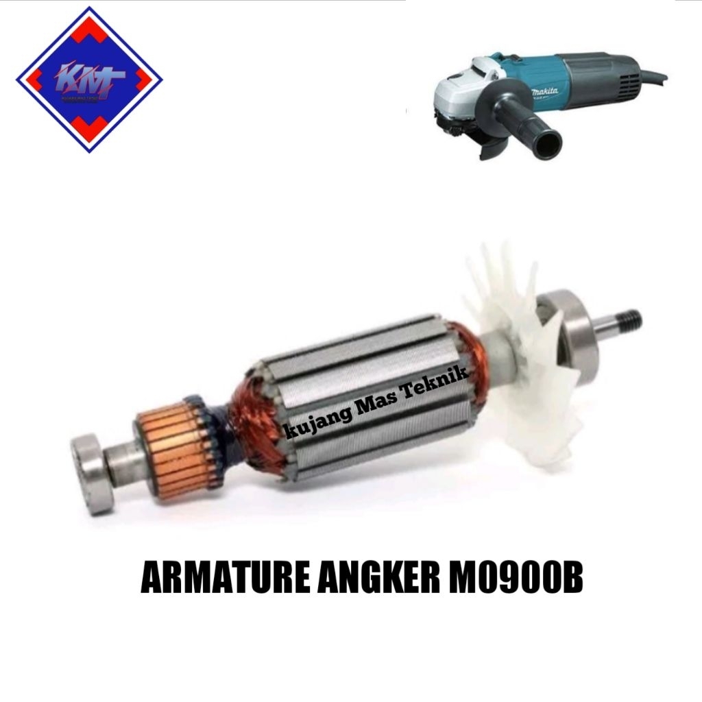 ARMATURE ANGKER M0900 MESIN GERINDA MAKITA M0900B ROTOR M0900