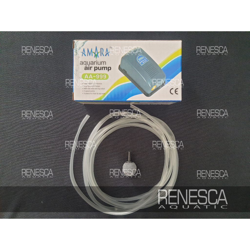 Paket Aerator Amara AA - 999 - Mesin Aerator Oksigen Udara Aquarium