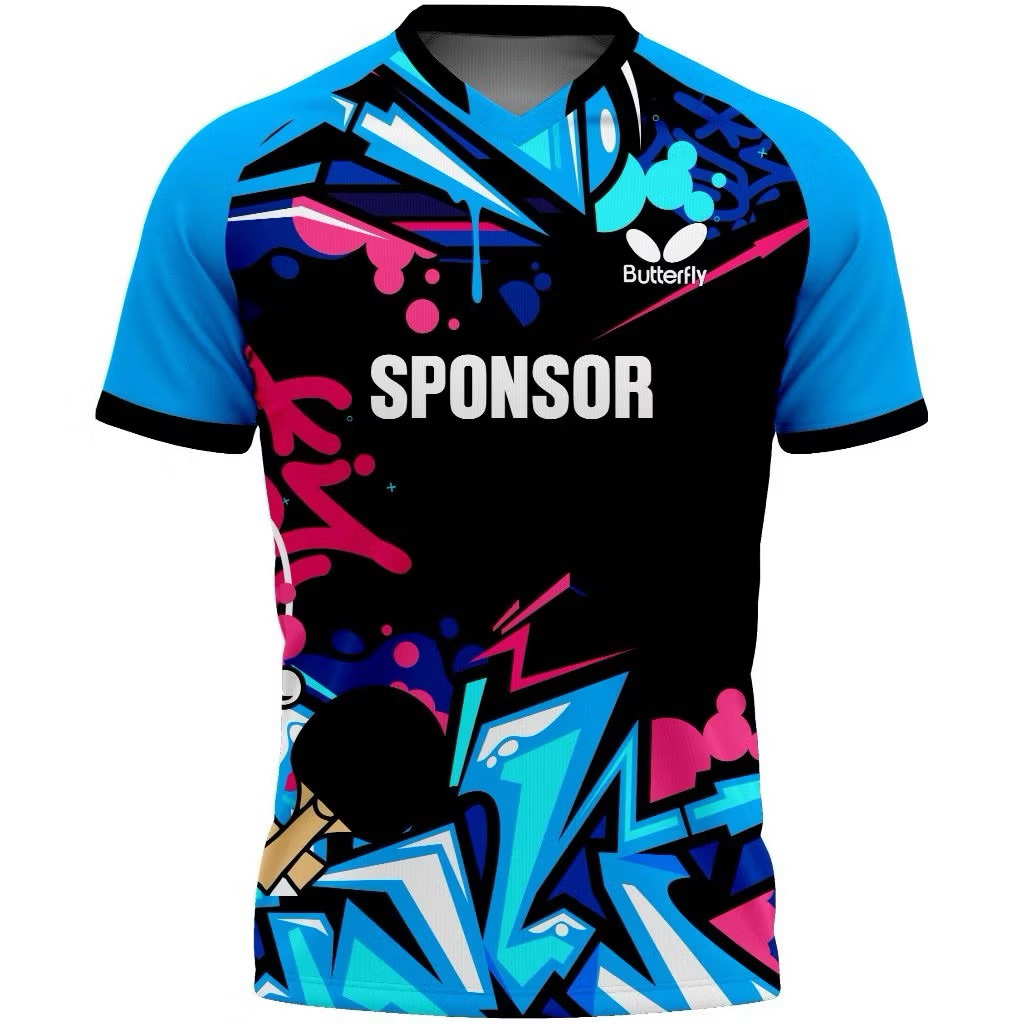 Baju Pingpong | Jersey Pingpong | Baju Tenis Meja | Jersey Tenis Meja  Printing Custom Free Name Set