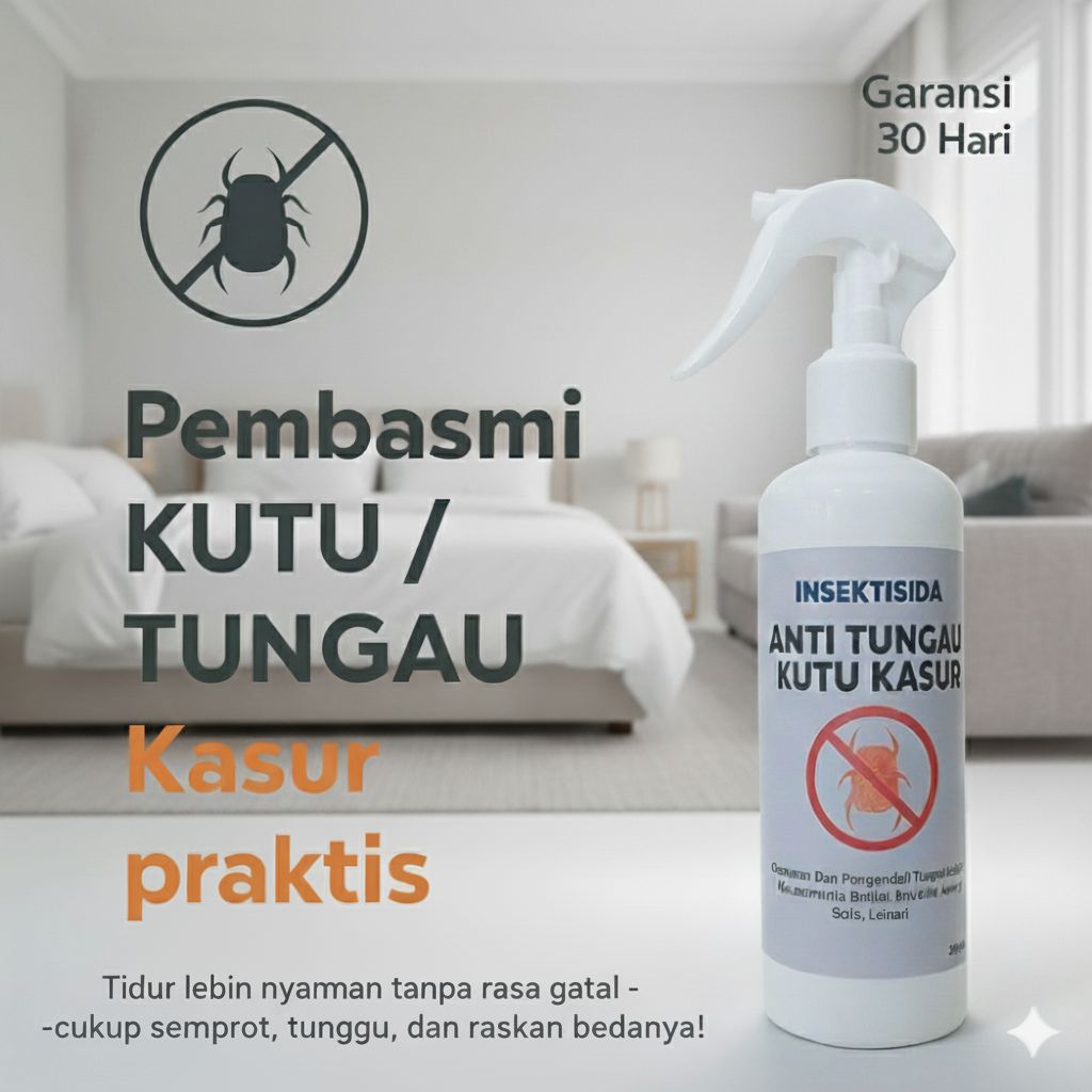 Obat cairan pembasmi kutu tungau kasur ampuh praktis anti kutu tungau
